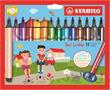 Fibrepen set, 1,5-2 mm, STABILO "Trio Scribbi", 14 different colours