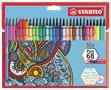 Fibre pen set, 1 mm, STABILO "Pen 68", 30 different colours