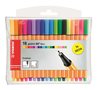 Fineliner set, 0,4 mm, STABILO "Point 88 Mini Neon", 18 different colours