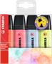 Highlighter set, 2-5 mm, STABILO "BOSS original Pastel", 4 different colours