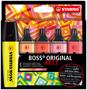 Highlighter set, 2-5 mm, STABILO "BOSS original Arty", 5 warm colours