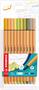 Fineliner set, 0,4 mm, STABILO "Point 88", 10 different colours