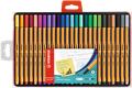 Fineliner set, 0,4 mm, STABILO "Point 88", 25 different colours
