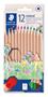 Coloured pencil set, hexagonal, STAEDTLER “Noris® natural 143N”, 12 colours