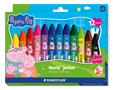 Wax crayons, hexagonal, jumbo, STAEDTLER “Noris® junior 224”, Peppa Pig, 12 colours