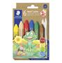 Wax crayon, jumbo, hexagonal, STAEDTLER "Noris Junior", 6 assorted colours