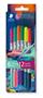 Fibrepen set, 1/3 mm, double-ended, washable, STAEDTLER® "3280", multiverse, 6 different colours