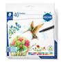 Fineliner set, 0.3 mm, STAEDTLER "Triplus 334 Design Journey", 40 different colours