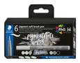 Fibrepen set, 1 mm, STAEDTLER® "371 Grey", 6 different colours