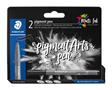 Fibrepen set, 1 mm, STAEDTLER® "376 Black"