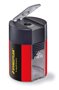 Sharpener, 1 hole, with container, STAEDTLER, black-red