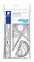 Ruler set, plastic, flexible, 4 pieces, STAEDTLER 