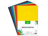 Drawing paper A4, 180g, 10 sheets, STEPA, assorted colors