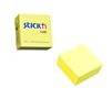 Self-adhesive cube note, 76x76mm, 400 sheets, STICK N, neon yellow