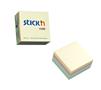 Self-adhesive cube note, 76x76mm, 400 sheets, STICK N, pastel rainbow