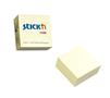 Self-adhesive cube note, 76x76mm, 400 sheets, STICK N, pastel yellow