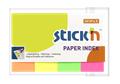 Label stickers, paper, 4x50 sheets, 50x20 mm, STICK N, neon colors
