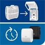 Air freshener dispenser, constant, A3 system, TORK, white
