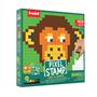 Creative activity book, stamp set, TRODAT "Creativ Pixelstamp", animals