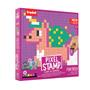 Creative activity book, stamp set, TRODAT "Creativ Pixelstamp", fantasy