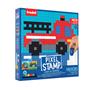 Creative activity book, stamp set, TRODAT "Creativ Pixelstamp", vehicles
