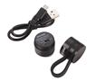 Flashlight, magnetic clip, 3 light functions, for run, TROIKA, black 