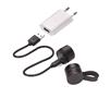 Flashlight, magnetic clip, 3 light functions, for run, TROIKA, black 