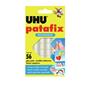 Adhesive squares, double-sided, 56 pcs, UHU "Patafix", transparent