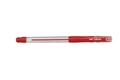 Ballpoint pen, 0,3 mm, with cap, UNI "SG-100 Lakubo", red