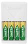Battery charger, AA/AAA, 4x2100 mAh AA, VARTA 
