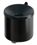 Ashtray, wall mounting, steel, VEPA BINS, black