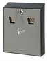 Ashtray, wall mounting, steel, VEPA BINS, alu gray