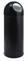 Push top wastebin, 55 l, metal, VEPA BINS, black