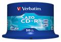 CD-R disc, Crystal coating, AZO, 700MB, 52x, 50 pcs, spindle VERBATIM 