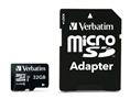 Memory card, microSDHC, 32GB, CL10/U3, 90/45 MB/s, adapter, VERBATIM 