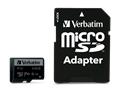 Memory card, microSDXC, 64GB, CL10/U3, 90/45 MB/s, adapter, VERBATIM 