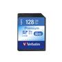 Memory card, SDXC, 128GB, CL10/U1, 90/10 MB/s, VERBATIM 