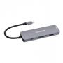 USB-HUB, USB-C PD/2xHDMI/3xUSB-A/SD/mSD, VERBATIM