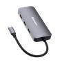 USB-HUB, 2xUSB-C/1xHDMI/3xUSB-A/RJ45/SD/mSD, VERBATIM