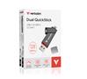 Pendrive, 128GB, USB-A/C 3.2 Gen1, VERBATIM 