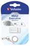 Pendrive, 16GB, USB 2.0, VERBATIM "Executive Metal", silver