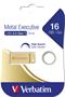 Pendrive, 16GB, USB 3.2, VERBATIM "Executive Metal", gold
