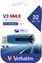 Pendrive, 32GB, USB 3.2, 175/80 MB/s, VERBATIM "V3 MAX", blue-black