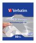 CD/DVD sleeve, paper, with window, adhesive, tuckable flap, VERBATIM, white