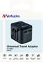 Traveling adapter, universal, 2xUSB, VERBATIM 