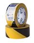 Floor marking tape, 48 mm x 33 m, VICTORIA FACILITY, black-yellow