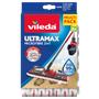 Flat mop refill, 2in1, VILEDA "Ultramax", white-red