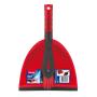 Broom with dustpan, VILEDA "Prémium 2in1", red-grey