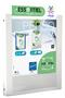 Ring binder, clear cover, 4 rings, 25 mm, A4, PP, VIQUEL "Essentiel Perso", white