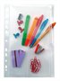 Punched pockets, zip, A4, clear, 2 parts, VIQUEL